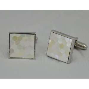  Hand Finished Trendy Mother of Pearl Mens Cufflinks High 