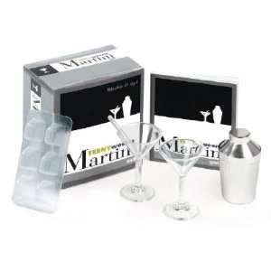  Teeny Weeny Martini Set [With Book and Metal Shaker, Martini Glasses 