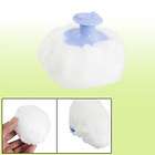 Plastic Teal Baby Powder Puff Round Box Case Container  