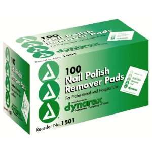  Nail Polish Remover Pads, 10/100/Cs Health & Personal 