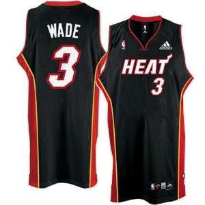  Dwyane Wade #3 Miami Heat Swingman NBA Jersey Black Size 