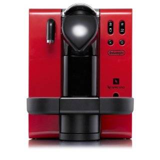 DeLonghi EN660.R Nespresso Lattissima Single Serve Espresso Maker, Red 