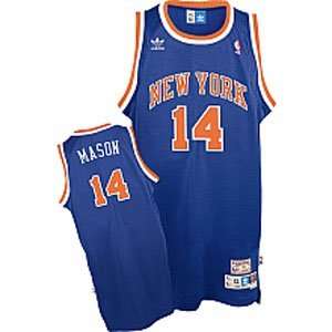  New York Knicks Anthony Mason Team Color Throwback Replica 