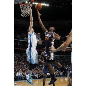 Utah Jazz v New Orleans Hornets C.J. Miles and Jason Smith by Layne 