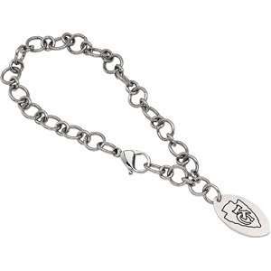   City Chiefs NFL Football Team Logo Dangle Link Bracelet 8 Jewelry