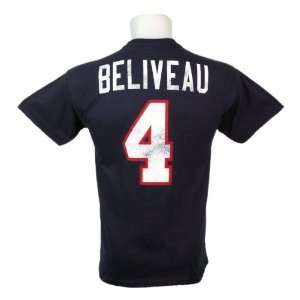   Jean Beliveau Vintage NHL Alumni T Shirt (Navy)