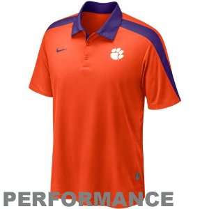  Nike Clemson Tigers Orange 2011 Coaches Hot Route Performance Polo 