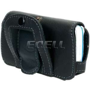     BLACK LEATHER CASE POUCH & BELT CLIP FOR NOKIA 5530 Electronics