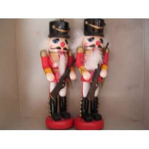  Twin Military Soldier Nutcrackers ; Christmas Home Decor 8 