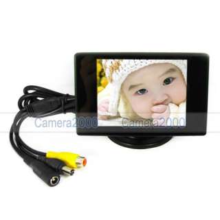 Mini 3.5 TFT LCD Monitor for Car Rear View CCTV Camera High 