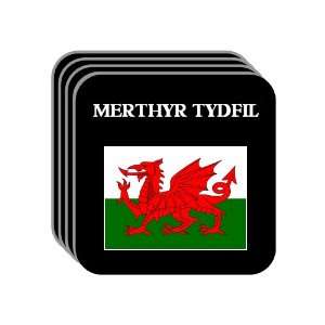  Wales   MERTHYR TYDFIL Set of 4 Mini Mousepad Coasters 