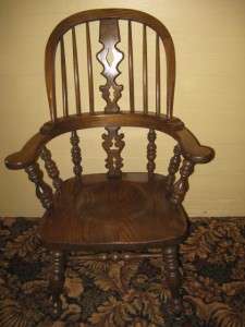Ethan Allen Royal Charter Oak Bowback Windsor Arm Chair 16 6000A 