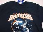 YOUTH ~S New Reebok Denver Broncos NFL Big Helmet FootBall Tee Shirt