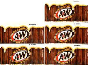 Root Beer Small 5 Same Title Plastic Flavor Labels  