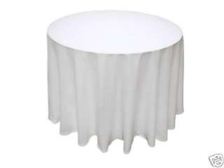 NEW PACK OF 15 WEDDIN ROUND TABLE CLOTH 108 INCH WHITE  