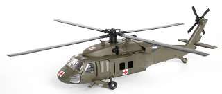 NewRay 1/60 Scale Diecast US Army UH 60 Black Hawk Mede Vac Helicopter 