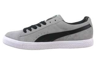 Puma Mens Shoes Clyde Script Limestone Grey Sneakers 35190708  