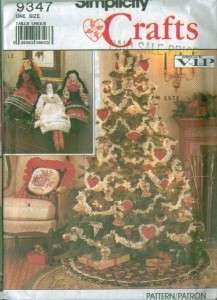   Christmas Holiday Tree Trim Ornaments Garland Stocking Sewing Pattern