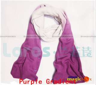 Fashion Gradient Color Scarf Magic Cardigan Multifunctional Shawl 