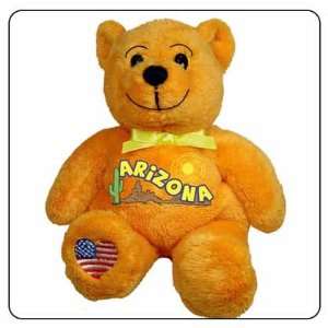    Arizona Symbolz Plush Orange Bear Stuffed Animal Toys & Games