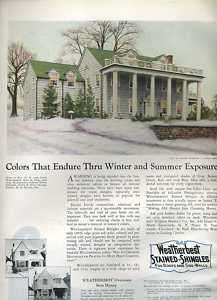 1930 Vintage Ad RYE NY Colonial SHINGLE Style Home  