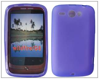 Silicone Case Cover Skin for HTC Wildfire G8 Purple  