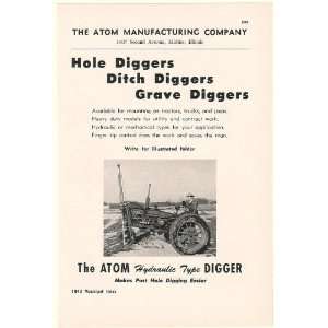   Co Hydraulic Post Hole Digger Print Ad (53652)