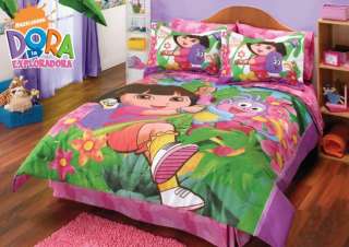NEW Girl Dora The Explorer Comforter Sheets Bedding Set Full 8pcs