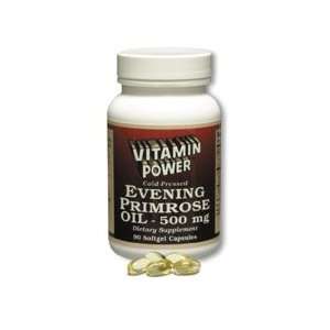  Evening Primrose Oil, 90 500mg Softgel Capsules per Bottle 