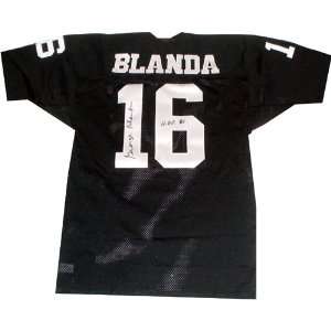 George Blanda Raiders Throwback Pro Style Jersey w/ HOF Insc.  