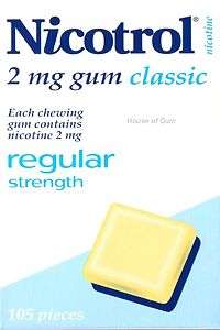 Nicotrol Nicotine Gum 2 mg 6 Boxes Classic Fast & Fresh  