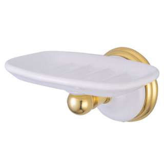 Bathroom Accessory Victorian Soap Dish, Polish Brass 663370017490 