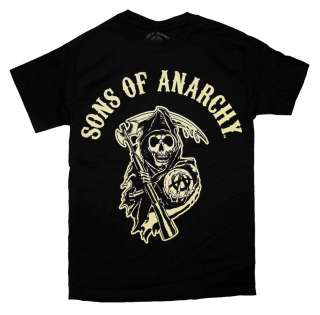 Sons Of Anarchy Logo Grim Reaper TV Show T Shirt Tee  