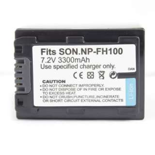 NP FH100 NPFH100 Battery For Sony Handycam Camcorder  