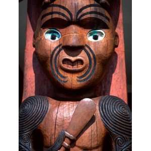  Maori Carving on Arataki Visitors Centre, Waitakere Ranges 