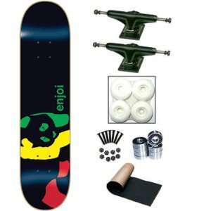 Enjoi Rasta Panda 8.0 Skateboard Deck Complete Sports 
