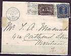 Newfoundland 1897 Cover To St Johns With Sc 45 x 3 & RPO Transit 