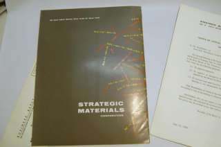 Strategic Materials Corp Annual Report 1959 aerospace  