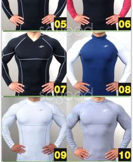 Compression tight fit sport shirt 10style fast dry M~XL  