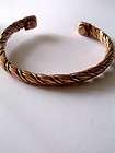 kissys anti stress rope style design pure copper ball bracelet