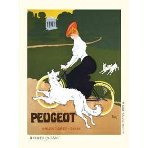  Peugeot Giclee Vintage Bicycle Poster 