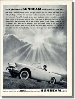 1961 Sunbeam Alpine Car   Ride It To The Sky, Print Ad  