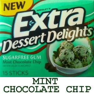 EXTRA DESSERT DELIGHTS   MINT CHOCOLATE CHIP 20 Packs 022000115638 
