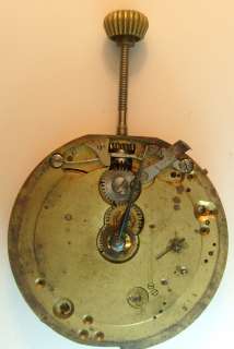 SWISS Antique Pocket watch Movement 43mm for Part REPAIRE   Running 