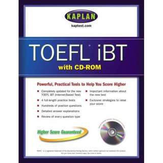 TOEFL iBT with CD ROM (Kaplan TOEFL IBT (w/CD)) Kaplan 9780743265898 