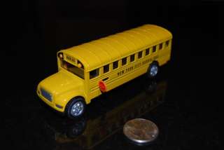 inch Medium Diecast Yellow Classic School Bus Model Toy w/ Pull Back 