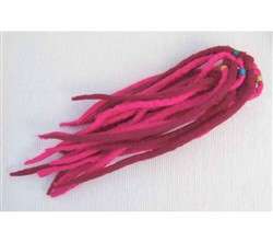 FAIRTRADE LONG FELT HAIR SCRUNCHY EXTENSIONS DREADLOCK  