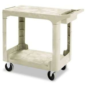  Rubbermaid 450500BG Flat Shelf Utility Cart, 2 Shelf, 19 3 