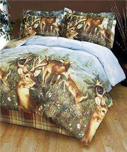 PIECE WILDLIFE COMFORTER SET   HORSES OR DEER DESIGN  