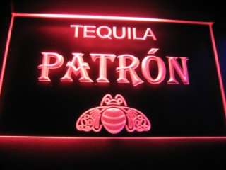 Tequila Patron Logo Beer Bar Pub Store Light Sign Neon W2601 NEW 